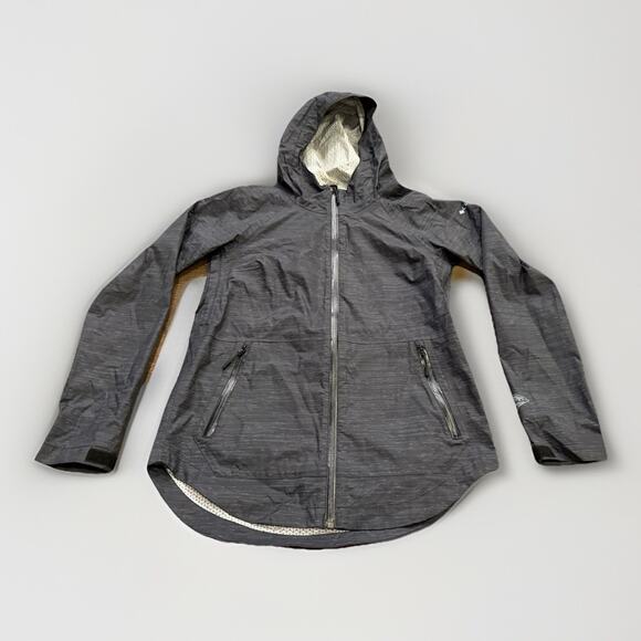 Columbia Jackets & Blazers - Columbia Omni-Tech Womens Gray Waterproof Full Zip Hooded Raincoat Jacket XS